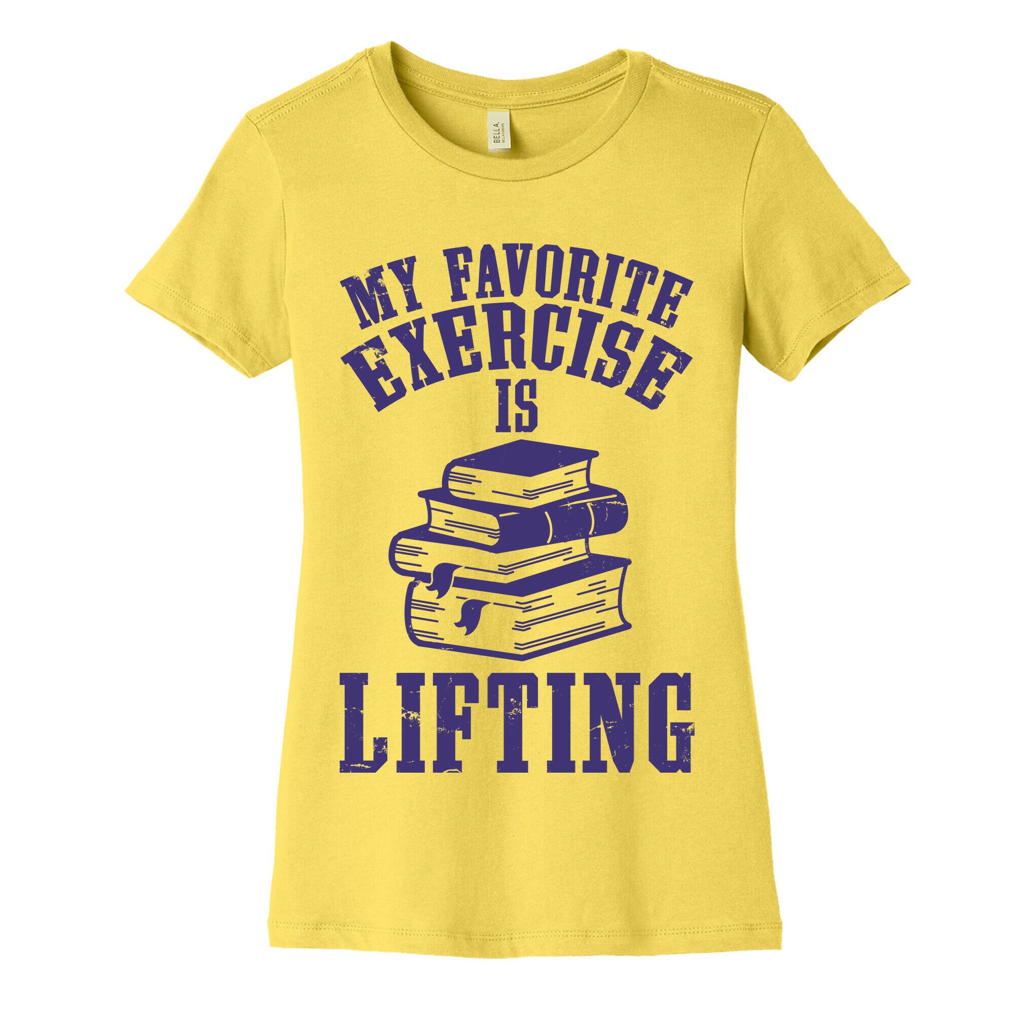 My Favorite Exercise is Lifting Books Women's Cotton Tee